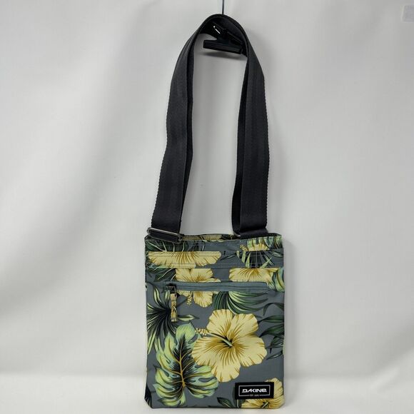 DAKINE Crossbody Bag Hawaiian Hibiscus Tropical Flower Pattern Adjustable Strap - Picture 1 of 9